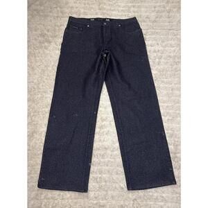 D&G Dolce&Gabbana gray cotton/wool mid-rise straight leg jeans IT 42/US 32